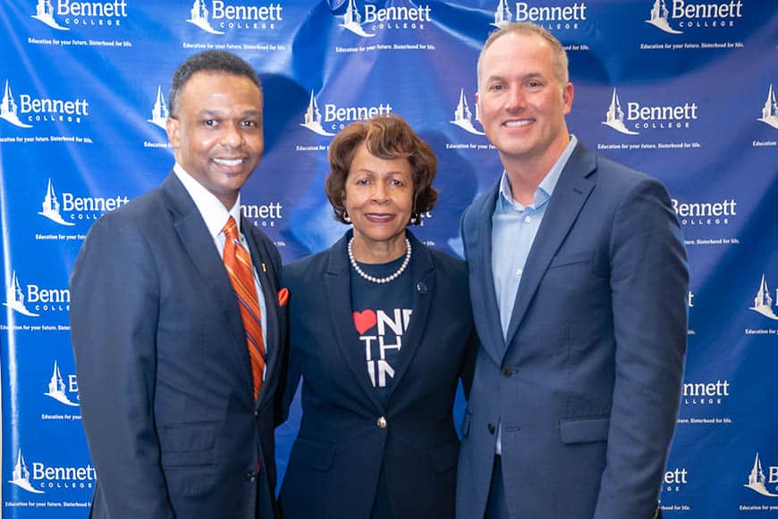 Bennett College and Papa John’s partnership made official with visit from President/CEO Steve Ritchie and members of his Executive Team