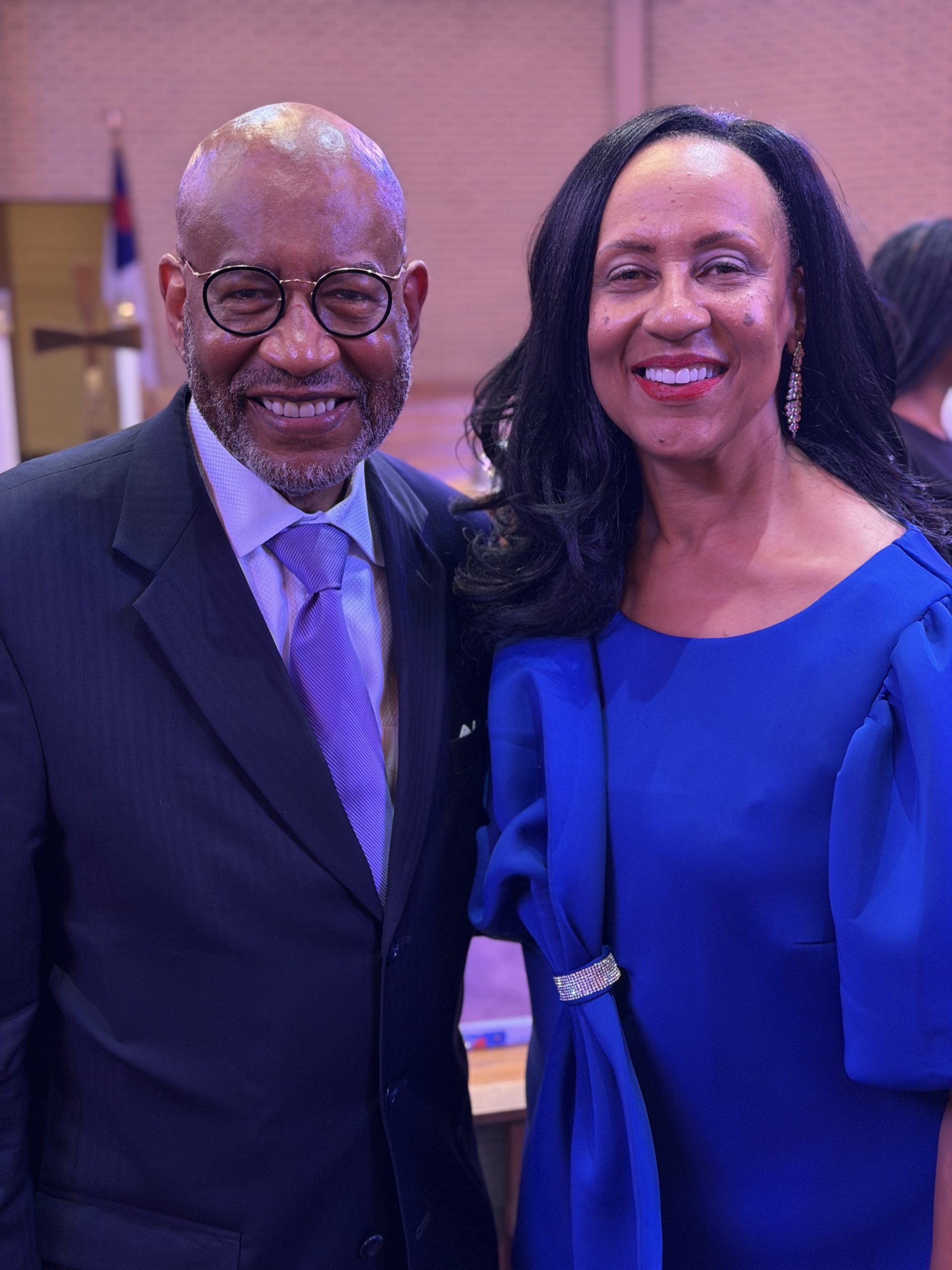 Bennett College Acting President Dr. Ronald L Carter with Rev. Tamara Ingram